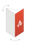 Icon dépliant 2 plis 3 volets