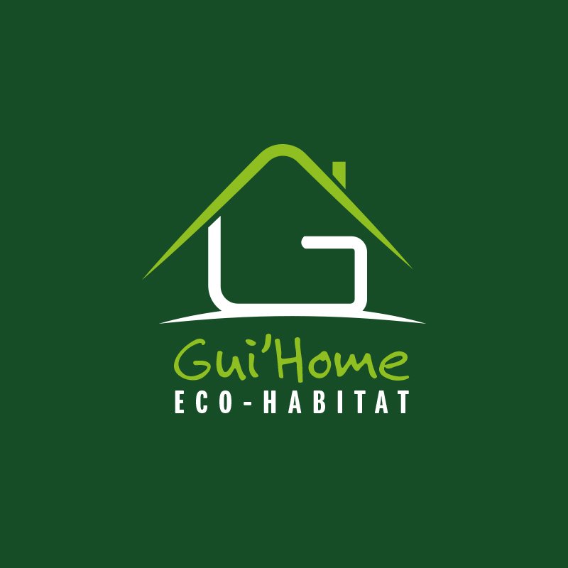 Créateur de logo Gui'home Eco-habitat